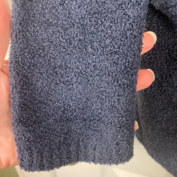 Barefoot dreams navy draped cardigan sz small / medium - Picture 8 of 9